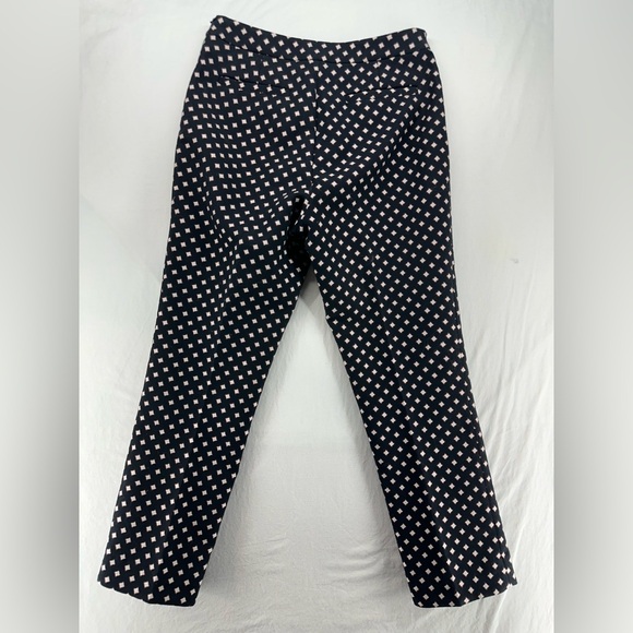 Kate Spade Diamond Cigarette Cropped Black Pants Women’s Size 6 - Picture 4 of 11